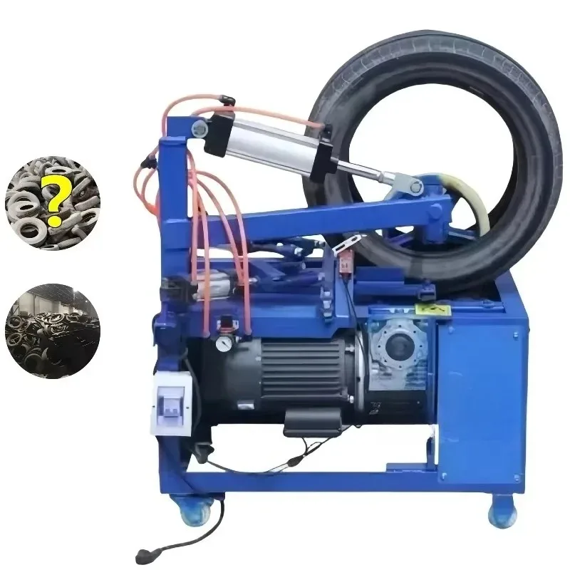 Scrap Tire Cutting Machine Tire Strip Cutter Automatic Tire Recycling Machine