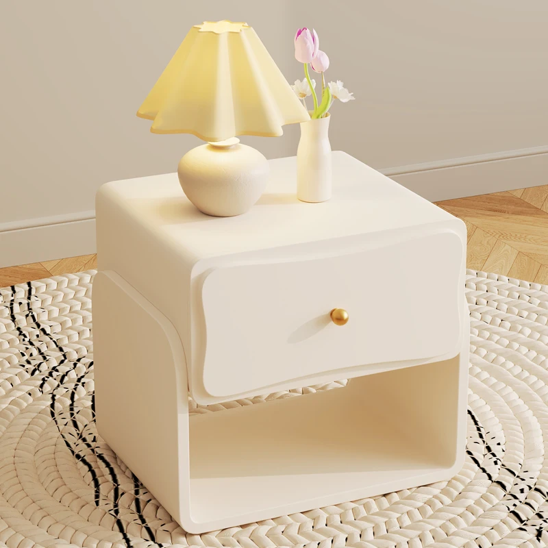 

Luxury Storage Nightstand Simple Aesthetic Aesthetic Nordic Bedside Table Trendy European Mesitas De Noche Bedroom Furniture