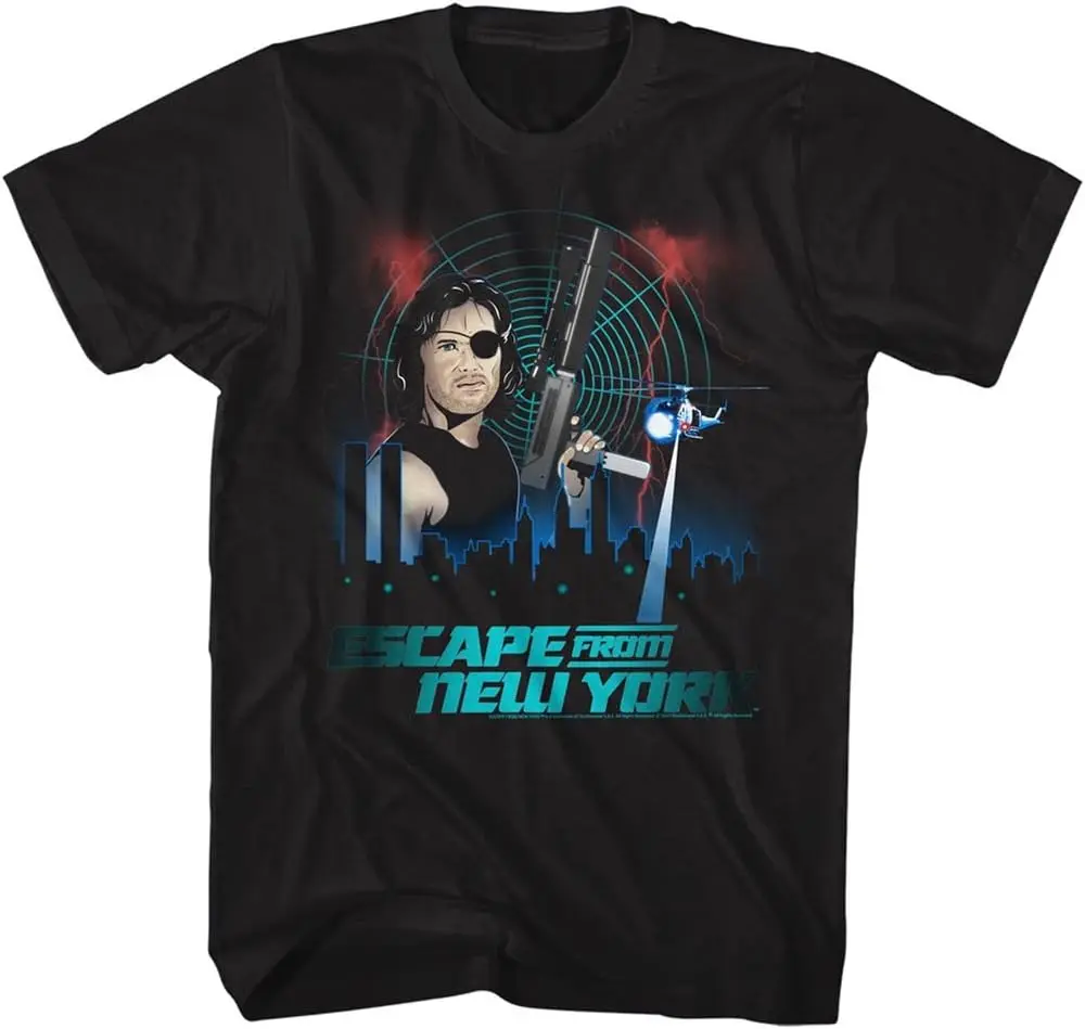 Escape from New York T-Shirt Helicopter Black Tee