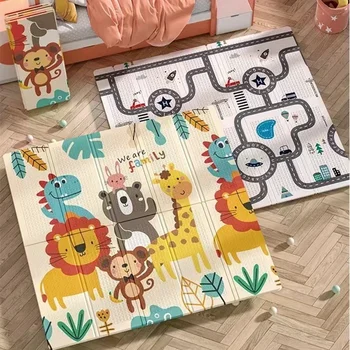 1Cm/1.5Cm Milieuvriendelijke Dikke Baby Kruipen Spelen Matten Vouwen Mat Tapijt Play Mat Voor Kinderen veiligheid Mat Tapijt Geschenken