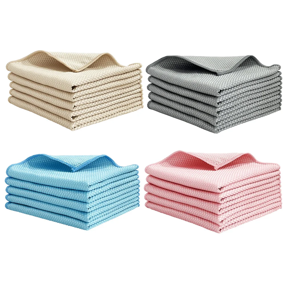 40x40cm Microfiber Glass Cleaning Cloth Reusable Lint Free C