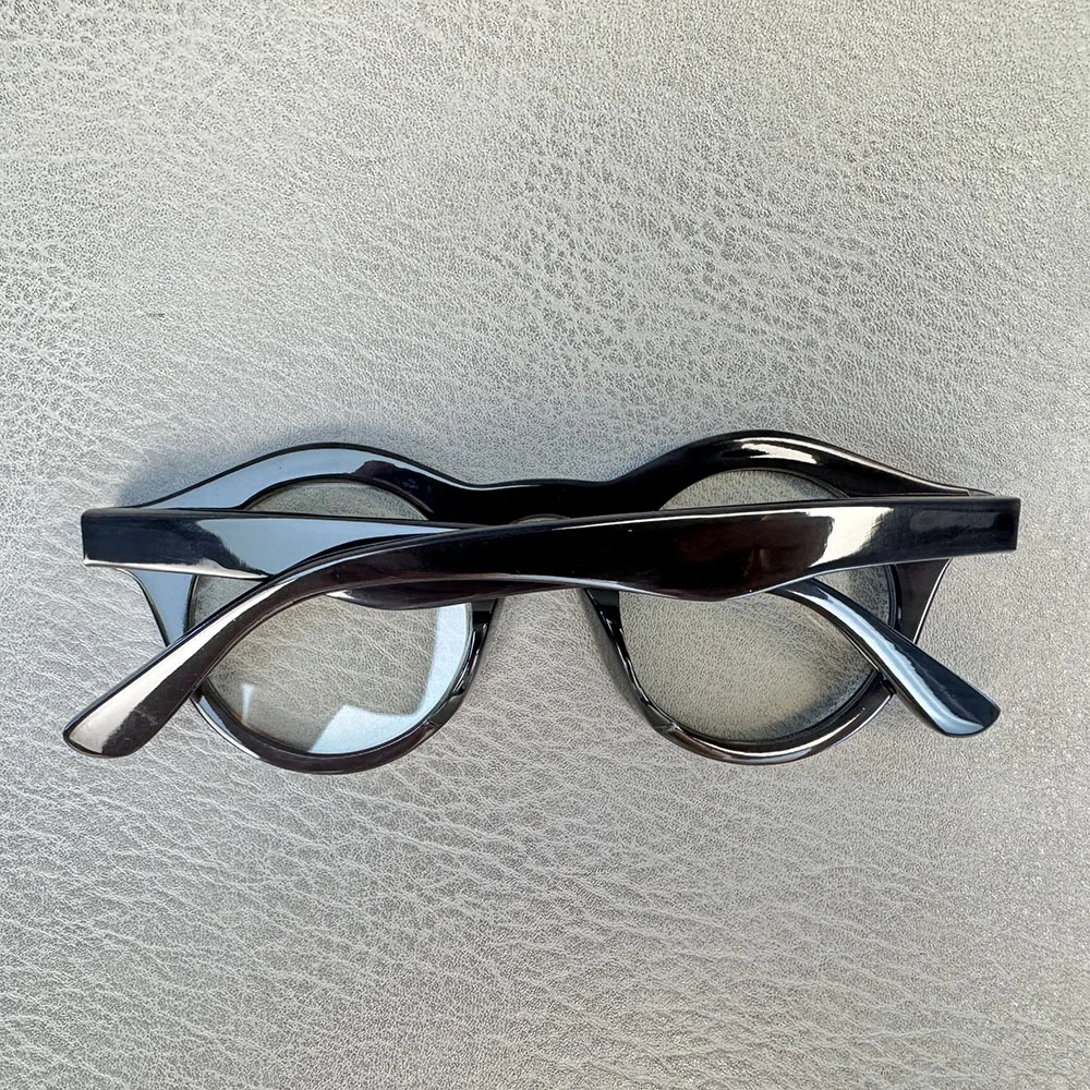 Eyeglass Frames Unique Vintage Round Handmade Buffalo Horn Reading Prescription Lenses Men Glasses Frames Myopia Eyeglasses