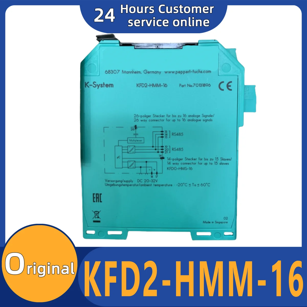 

Совершенно новый оригинальный эргономичный чехол KFD2-HMM-16 FI-PFH-NS0137-R KFD0-HMS-16