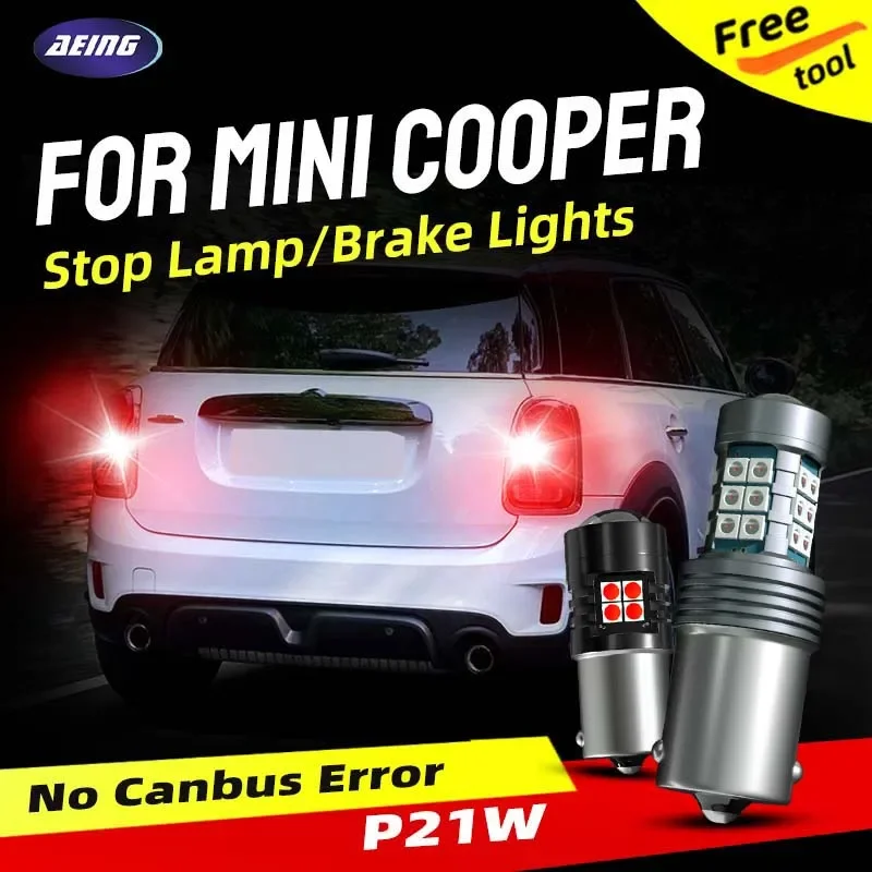 

2pcs LED Brake Stop Lights Blubs No Error For Mini Cooper R56 F55 F56 R55 R60 F60 R58 R61 R59 R57 F57 Clubman Countryman Coupe