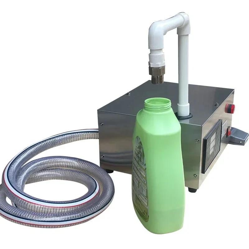 Small 35L large flow thick liquid filling machine bottled water laundry detergent detergent semi-automatic quantitative