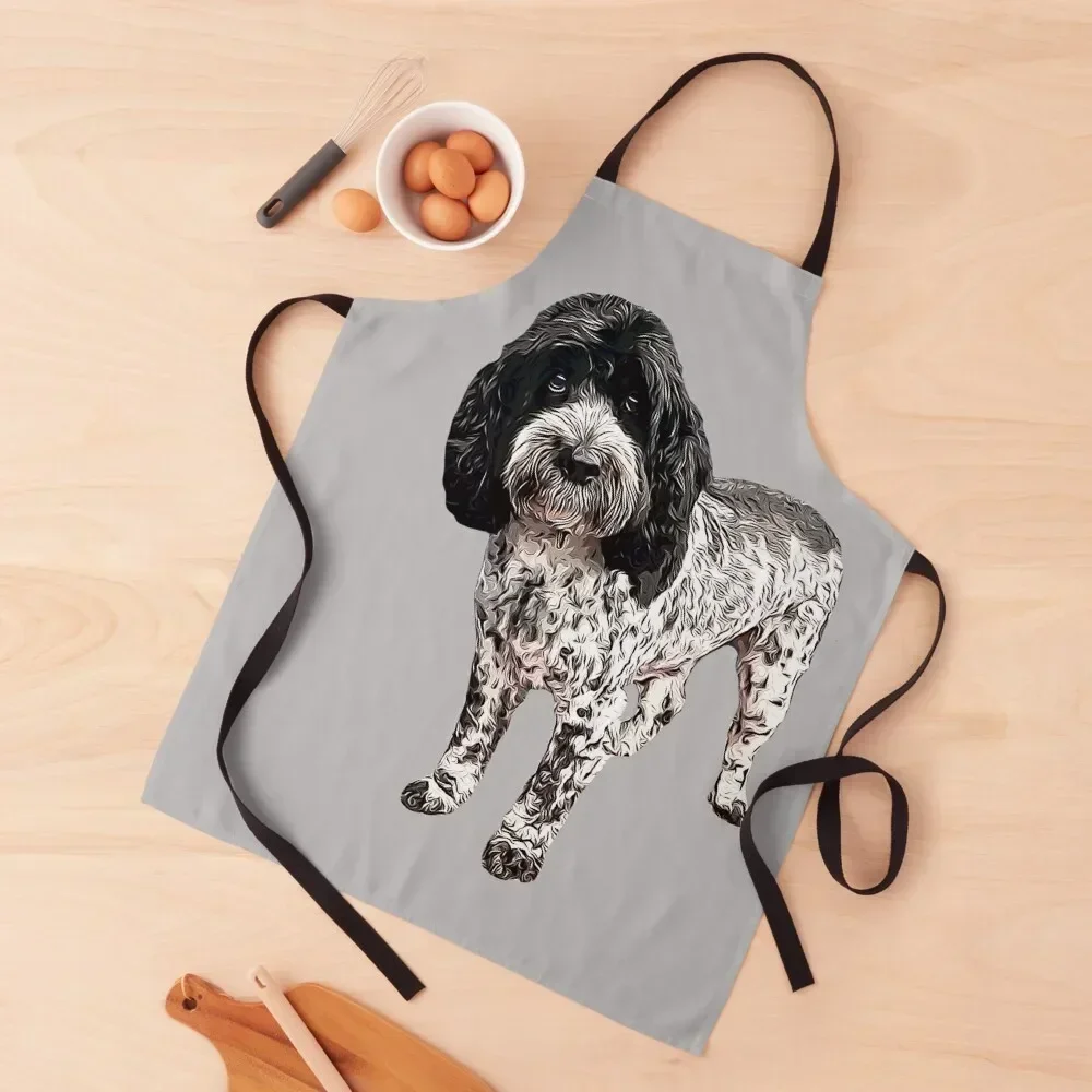 Cockapoo Cockerpoo Spoodle Blue Roan Apron Kitchen And Home Items Funny For Woman Kitchen New 2022 Year Apron