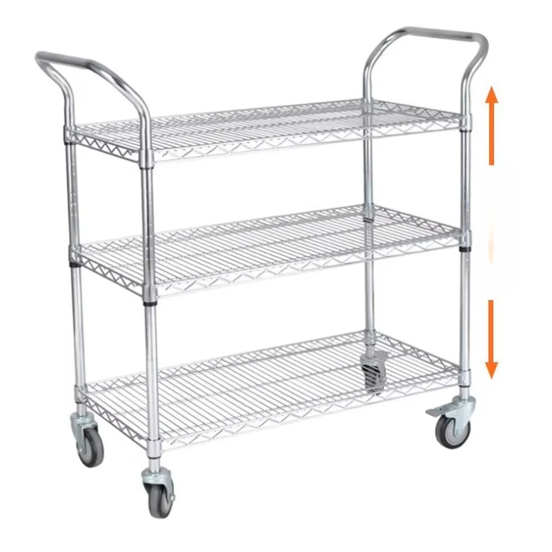 Trolley Heavy Duty Chrome Trolley Mobile Tool Cart Mobile