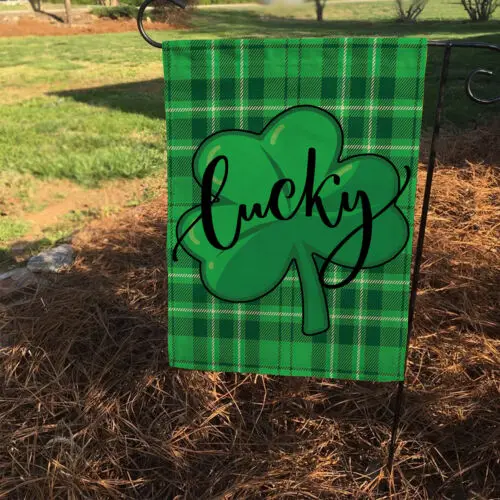 علم عيد القديس باتريك السعيد، علم الترحيب الأيرلندي، علم Lucky Shamrock Vintage LLK GGP FFL EEN