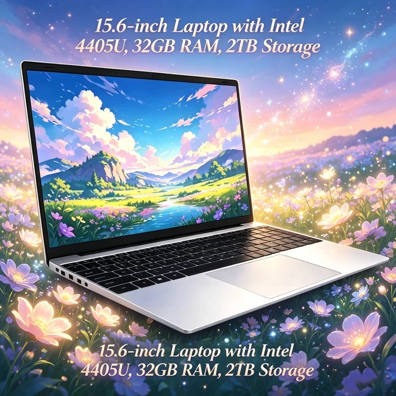 

15.6 Inch Full HD IPS 120Hz Laptop | Intel 4405U 32GB RAM 2TB SSD Backlit Keyboard High Performance & Durable Built-in Battery