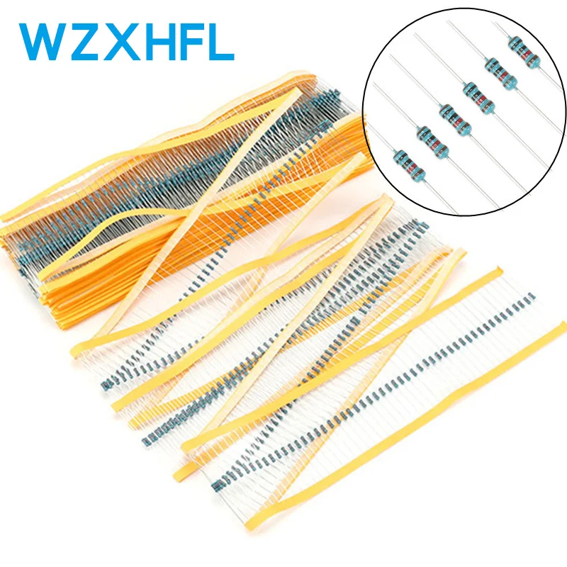 100 Stuks 100 Ohm 1/4W 100K Metaalfilmweerstand 100Kohm 0.25W 1% Rohs