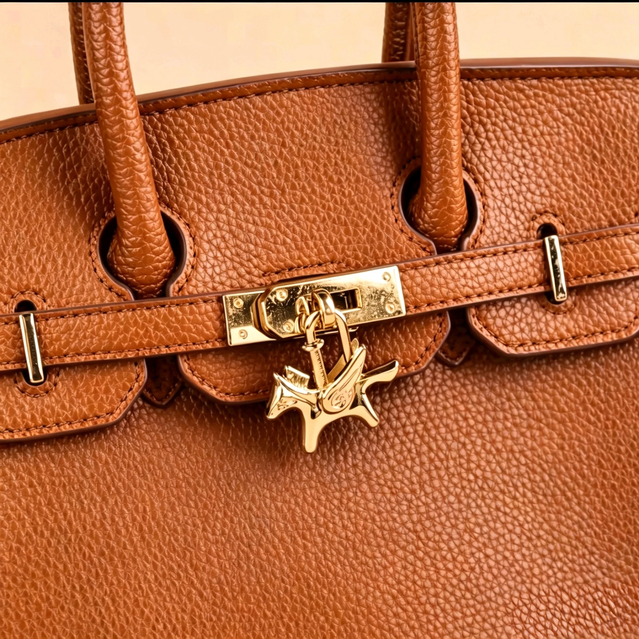 Image of Mini Pegasus-förmiger Metall-Taschenanhänger, Hochwertiger Legierungs-Charm für Birkin Kelly Style Handtaschen, Modisches Accessoire für den Alltag