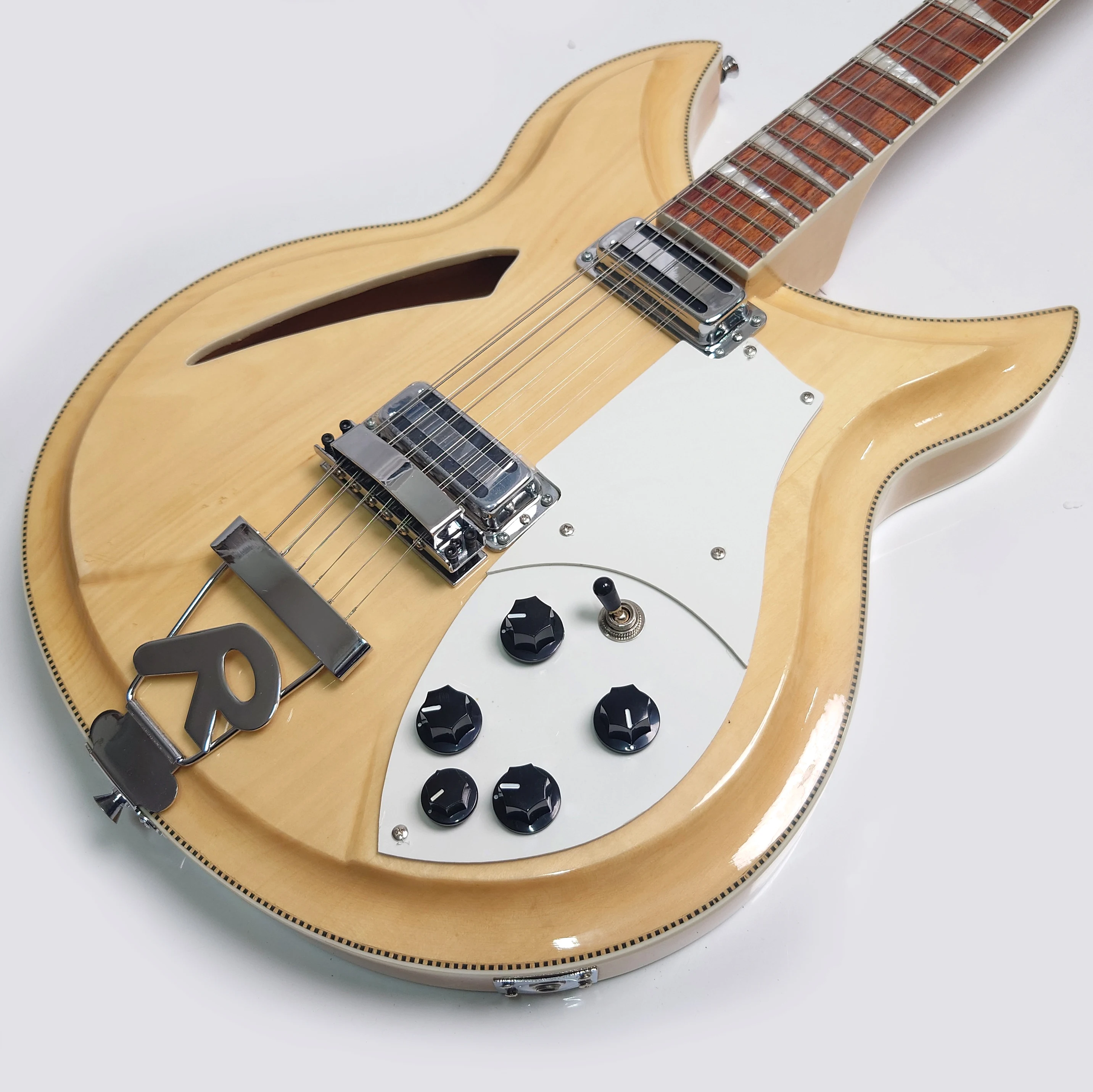Semi Hollow Body Electric Guitar 360 Semi-Acoustic Electric Guitar 6/12 String Toaster Pickups R Bridge Premium Design