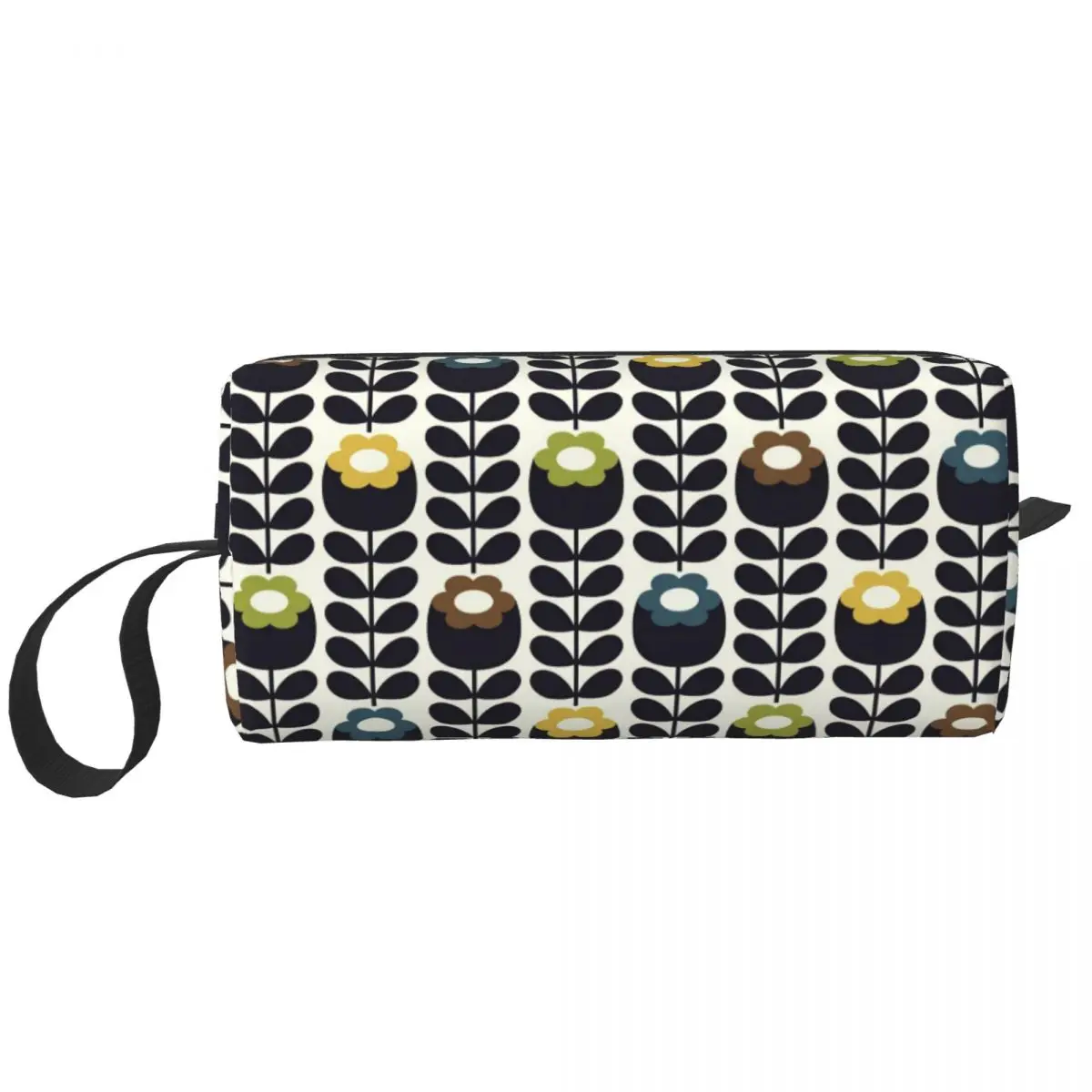 Custom Orla Kiely Toiletry Bag for Women Floral Scandinavian Makeup Cosmetic Organizer Lady Beauty Storage Dopp Kit Box