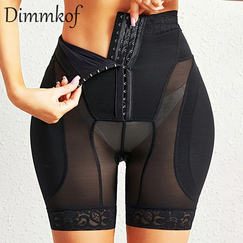 

Dimmkof Hip Padded Panties Seamless Tummy Control Scrunch Butt Underwear Women's High Waist Hip Enhancer Shapewear Body Shaper