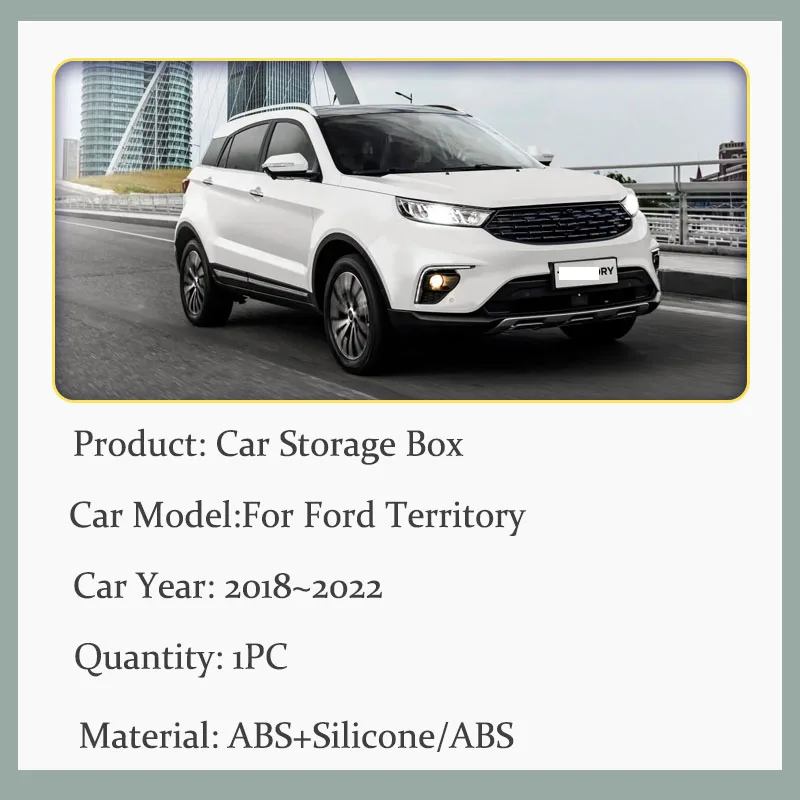 Car Storage Boxes For Ford Territory CX743 MK1 2018 2019 2020 2021 2022 Anti-dirty Pads Armrest Covers Interior Auto Accessories
