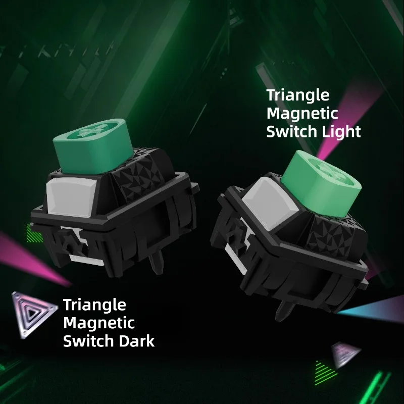 Triangle Magnetic Switch 38gf 33gf Trigger Custom Linear Switches Gaming and Office Mechanical Keyboard Accessories DIY Gift