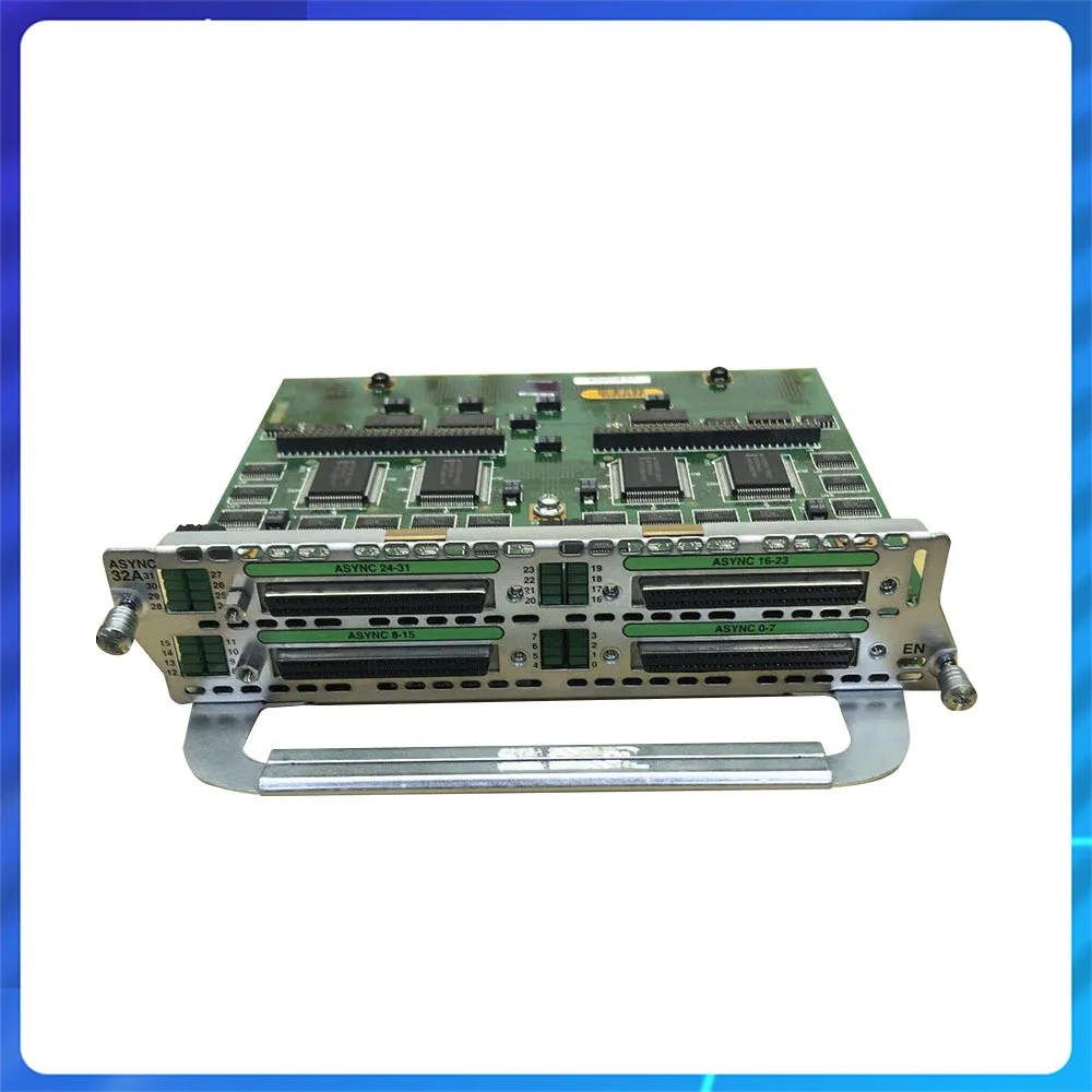 Asli untuk CISCO Cirrus C Konsol Papan Modul Jaringan 32-Port Asynchronic Acess Server NM-32A 32 Port Modul Asynchronous