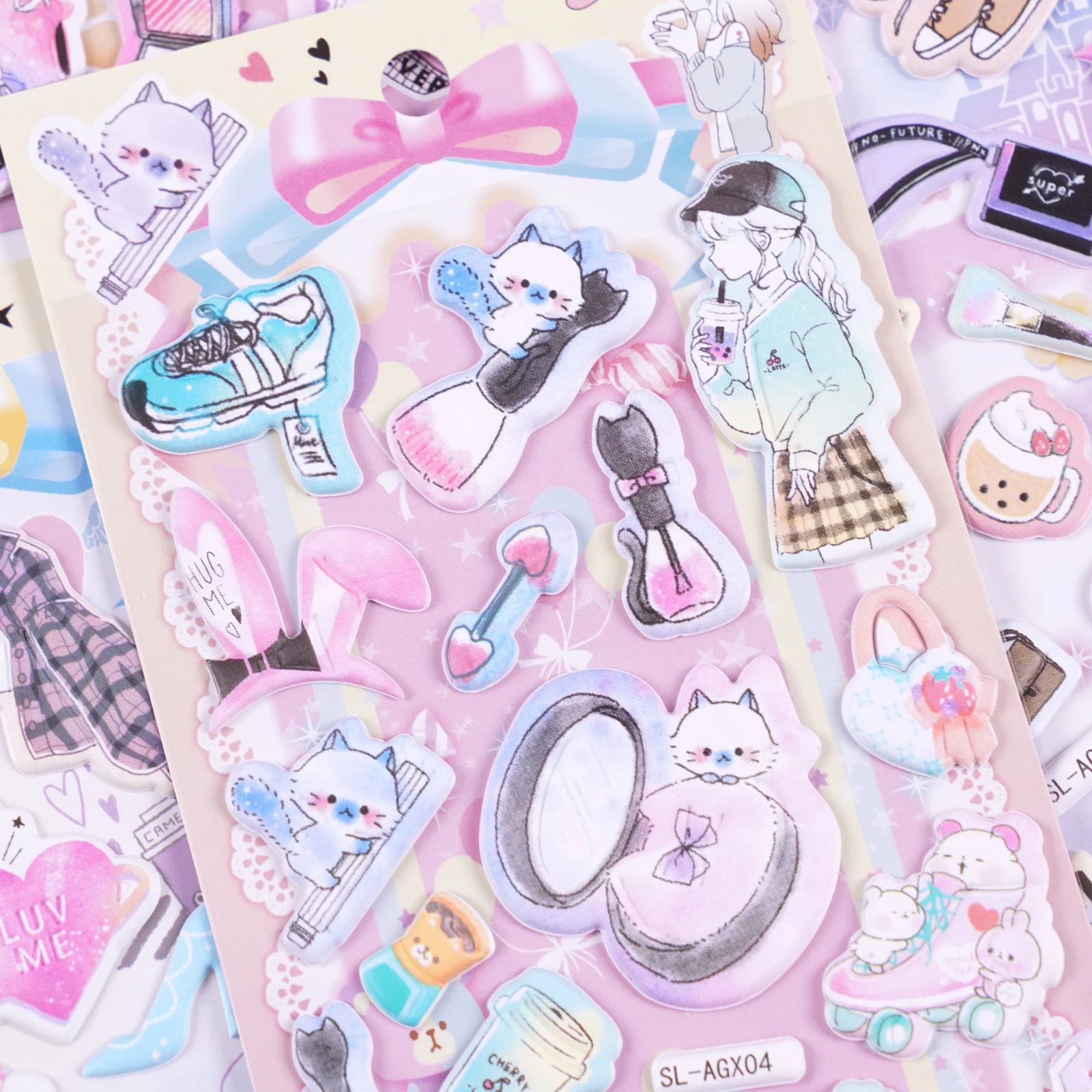 1pcs/1lot Kawaii Stationery Stickers Girl Princess Junk Journaling Decorative Mobile Scrapbooking for stickers Scrapbook