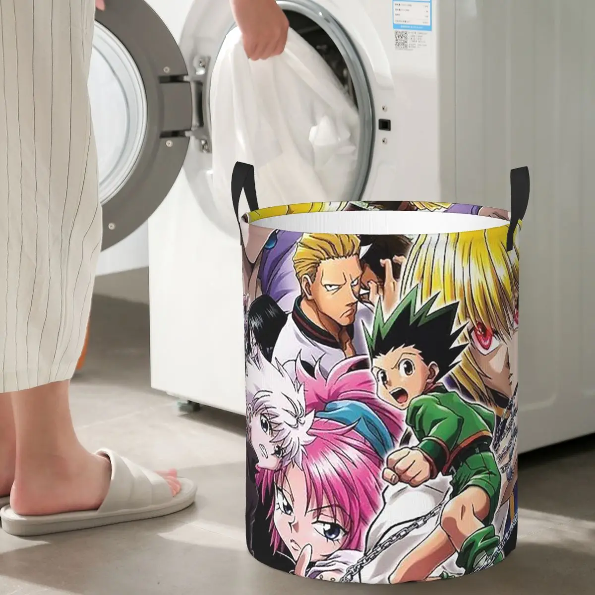 

Складные корзины для белья в стиле аниме HXH Hunter X Hunter, корзина для хранения грязной одежды, домашний органайзер, коробка