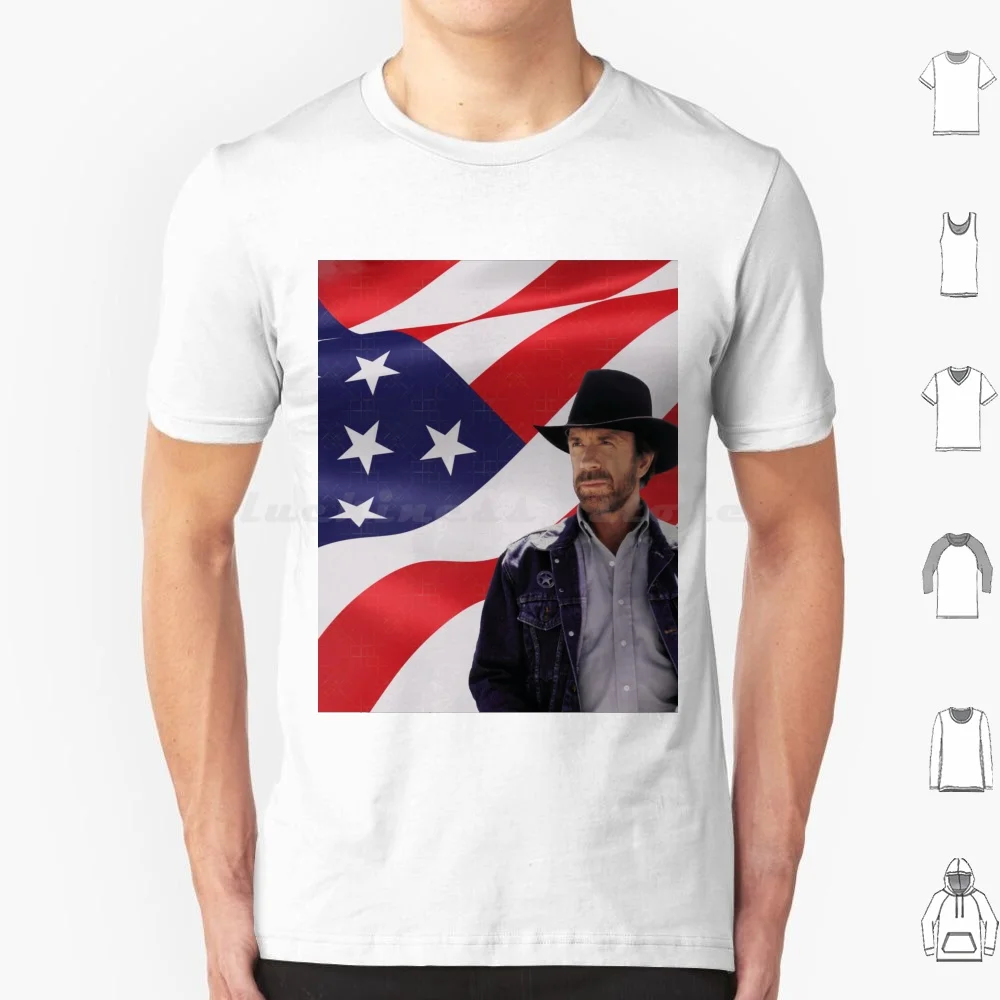 

Футболка Walker, Texas Ranger (Чак Норрис) в патриотическом стиле, хлопковая крутая футболка 6xl Texas Ranger Walker Texas Ranger
