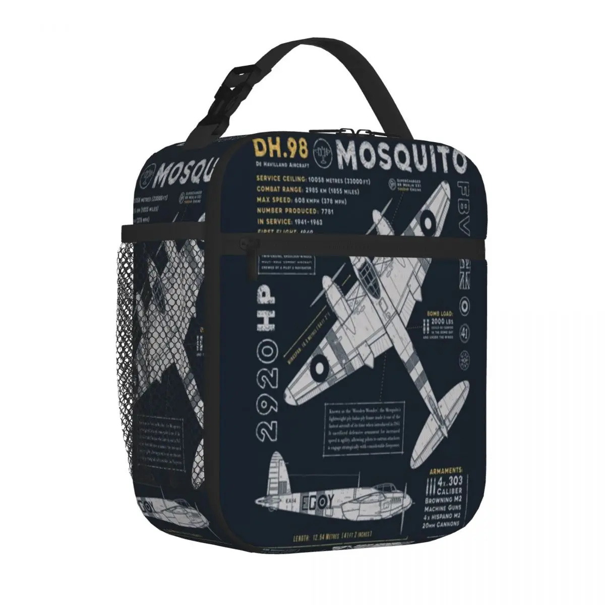 Bestselling De Havilland Mosquito Office Style Snack Bag Daily Snack Storage Student Lunch Bag
