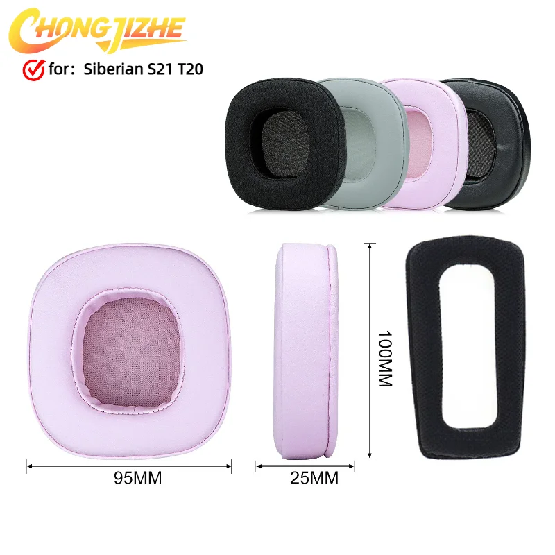 

CHONGJIZHE For Siberian S21 T20 Original earmuffs with buckle Headphones Memory Foam Ear Cushions High Quality