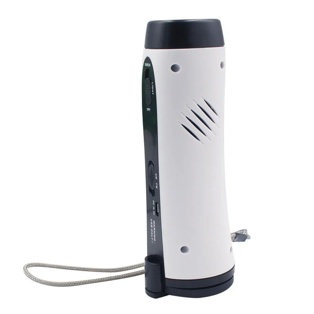 Mini Portable Hand Crank Radio And Charger High Capacity Emergency= Radio LED Flashlight/Reading Light SOS Alarm Survival Tool