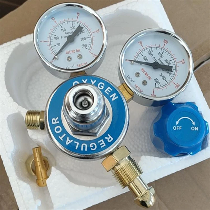 Oxygen Pressure Reducing Valve Oxygen Meter Outside Teeth Outside Wire Aluminum Valve Body Oxygen Pressure Reducer