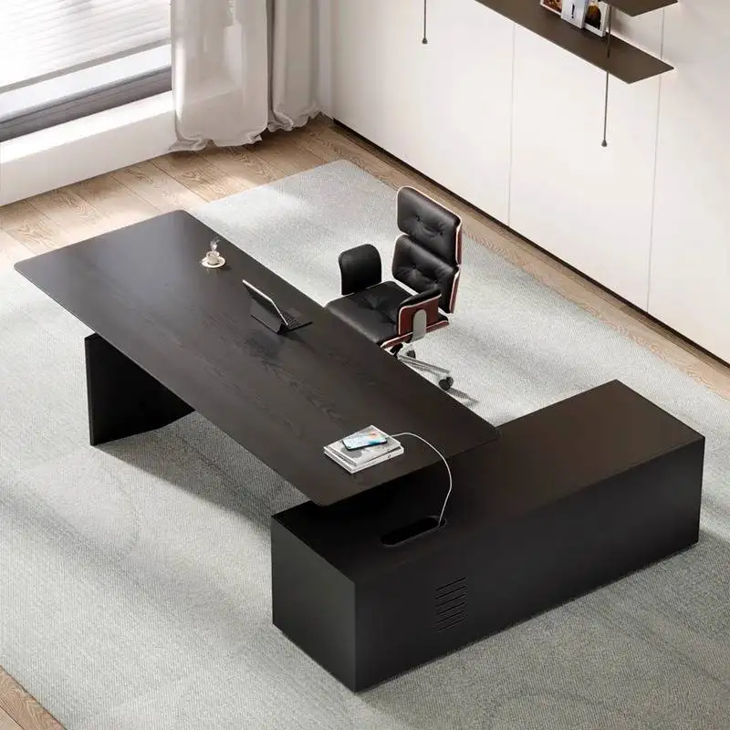 

Сильный менеджер, офисный стол для руководителя, черный большой дешевый компьютерный стол, регулируемый бюро, рабочий стол Tafel