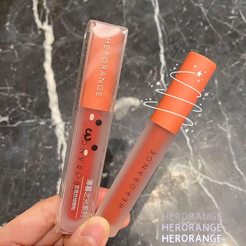 Lápiz labial mate de terciopelo resistente al agua, cosmético coreano hidratante, Maquillaje, TSLM1