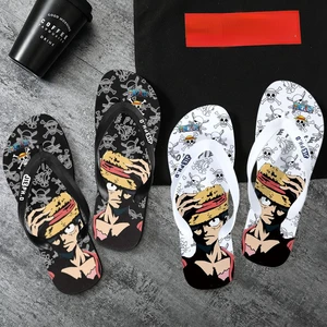 أنيمي النعال المتحركة, زورو لوفي, غير قابل للانزلاق, مشبك, صنادل إبداعية للزوجين, شهرة, إنترنت, يوميا, في الهواء الطلق, الصيف, 1 جهاز كمبيوتر أعلى 10 مبيعات لوفي تأثيري النعال - No9