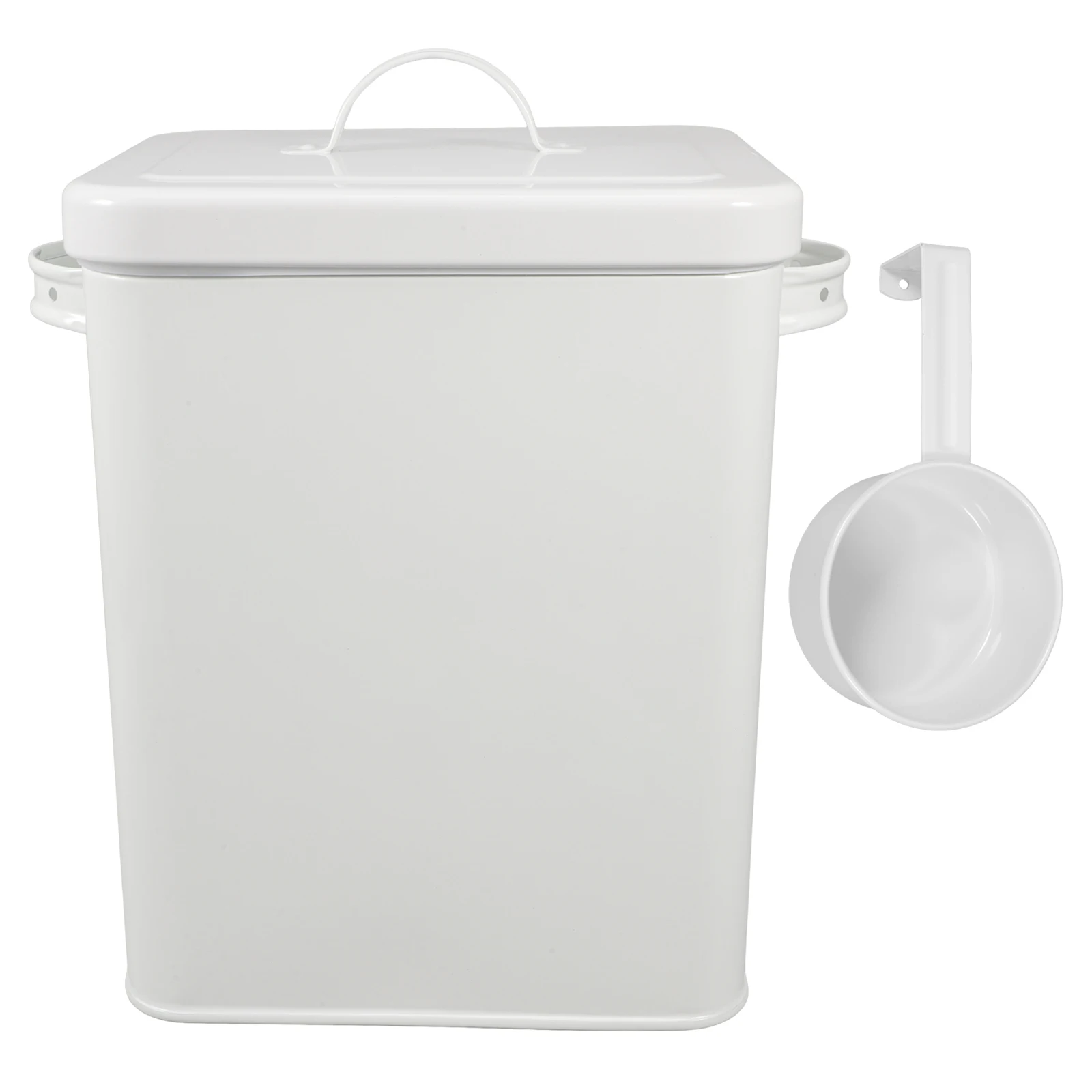 

Storage Container Rice Flour Food Storage Bucket Airtight Lid Spoon Included Large Capacity Kitchen Pantry Organizer