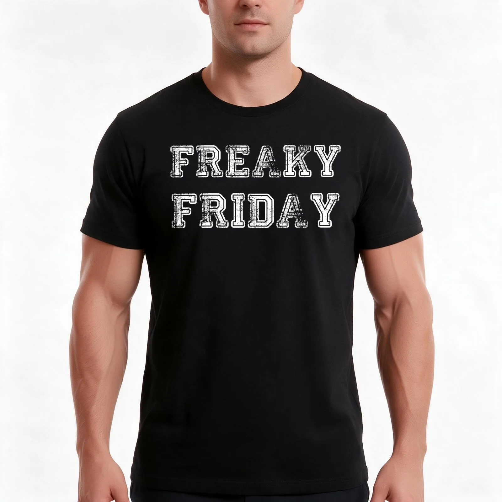 Freaky Friday T-Shirt Summer Casual Cotton Tee Oversized Streetwear Tops Vintage Graphic Print Loose Fit Short Sleeve