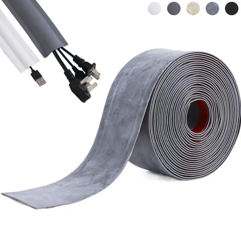 15M Self-Adhesive Electric Wire Decorative Slot PVC Waterproof Mould Proof Wall Line Raceway Cable Management Wiring Accessories