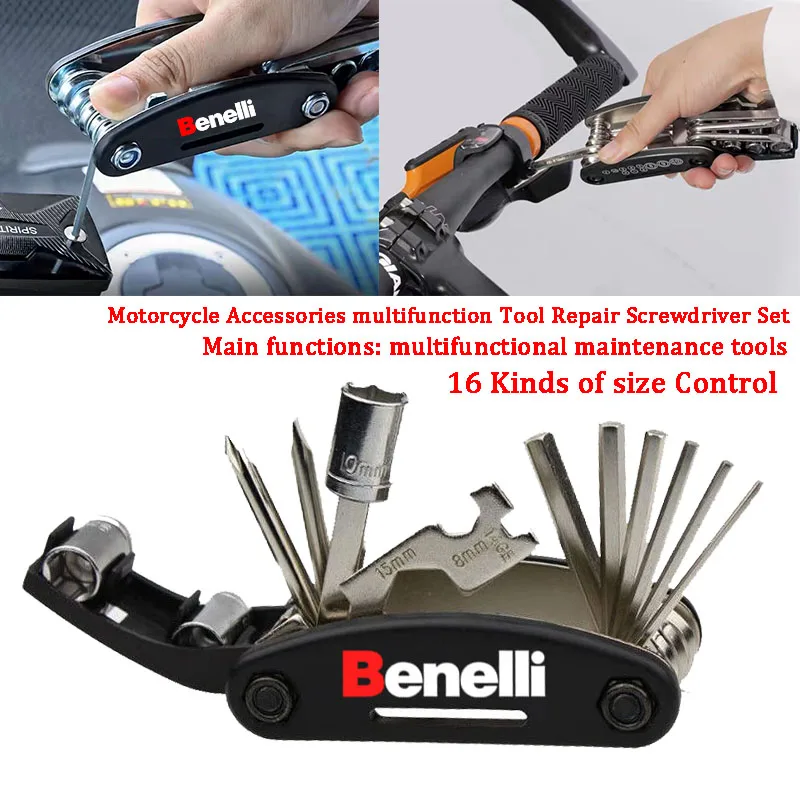

For BENELLI 502C 752S TRK 702 702X 502 502X 251 BN302 LEONCINO 250/500 TNT Motorcycle CNC Portable Tool Repair Screwdriver Set