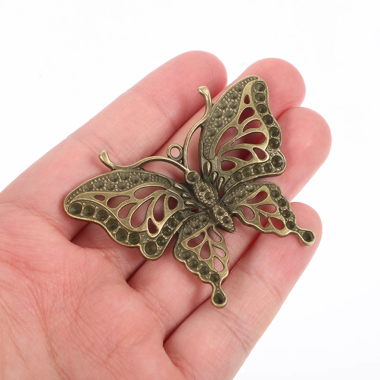 

5pcs Butterfly Charms Smooth Edges Diy Jewelry Making Pendant For Necklace Bracelet Earring Craft Supplies Jewelry Pendants