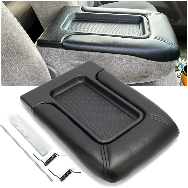 

Car Armrest Box Center Console Lid Leather Armrest Cover For Cadillac GMC Vehicles 19127364 Interior Accessories