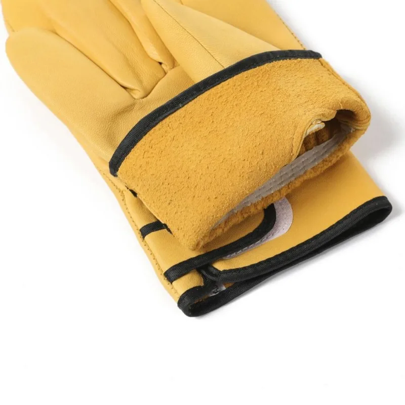 Work Gloves Sheepskin Leather Workers Work Welding Safety Protection Garden Sports Motorcycle Driver Wear-resistant Gloves