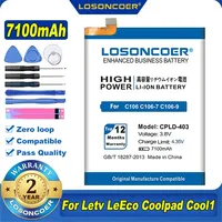 7100mAh CPLD-403 For Letv LeEco  Le3 Le 3 LeRee For Coolpad Cool1 Cool 1 Dual C106 C106-6/7/8/9 C107-9 VCR-A0 Battery