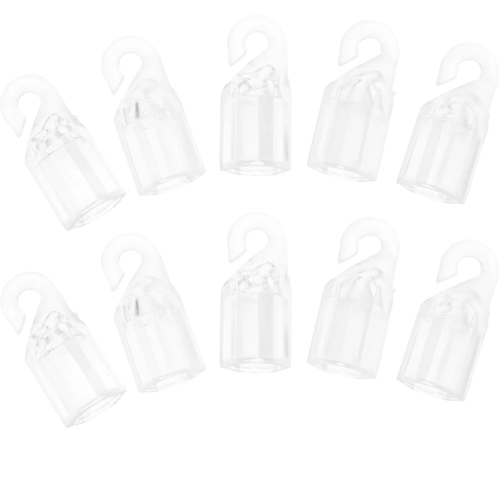 10 Pcs Venetian Rod Rotating Hook Vertical Blind Accessories Curtain 10pcs Clear Tip Hooks Wand Useful Turn Pom Plastic Tilt