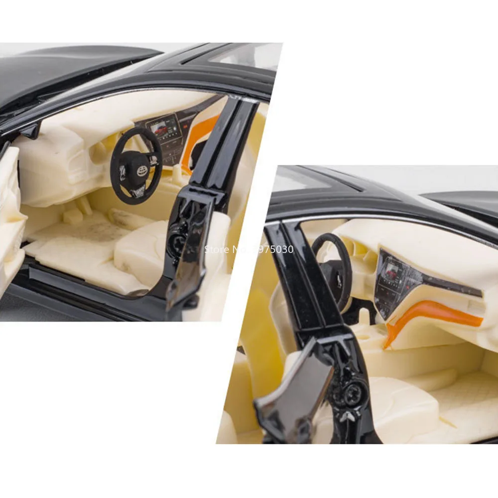 Modèles de voitures Toyota Camry échelle 1:24, jouets moulés sous pression en alliage avec son léger, véhicules miniatures rétractables, cadeaux pour la journée des enfants