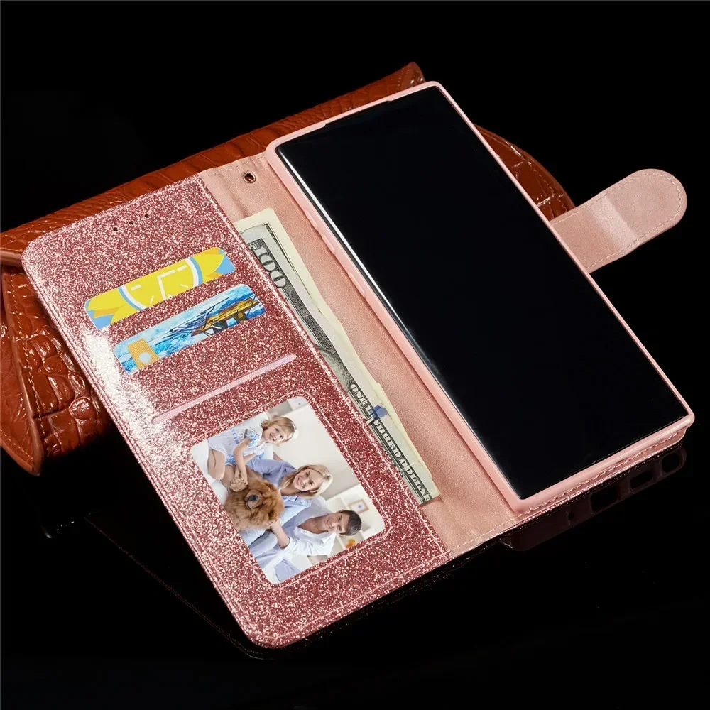 Jewell Case For Samsung Galaxy A54 A34 A14 A53 A52 5G A50 A50S A70 A55 A35 A15 A51 A71 Flip Glitter Bling Leather Wallet Case