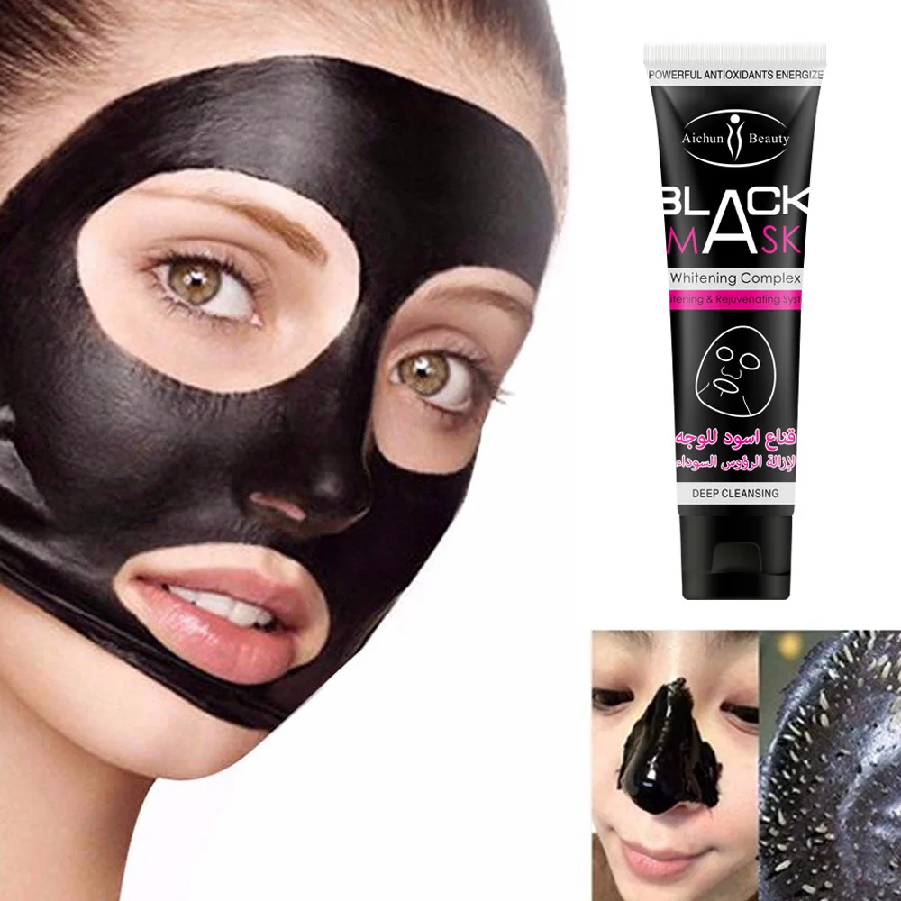 

Dead Sea Mud Black Mask Deep Cleansing Peel Off For Blackheads Acne Removal