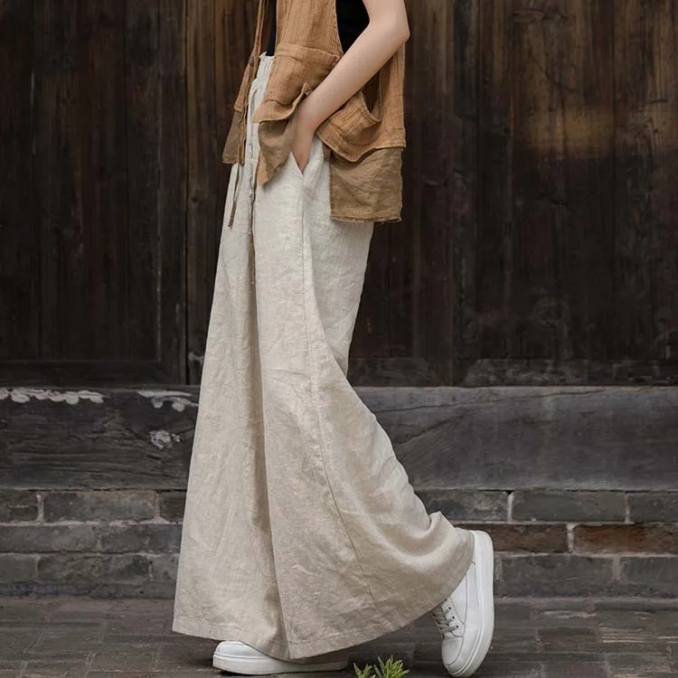 

Women's Eco-friendly Hemp Cotton High Quality Comfortable Casual Loose Fit Pants