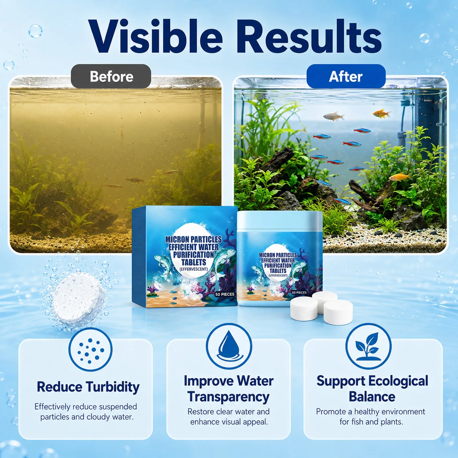 Tabletes Purificadores de Água - Aquarium Fish Yellow avaliação e preço