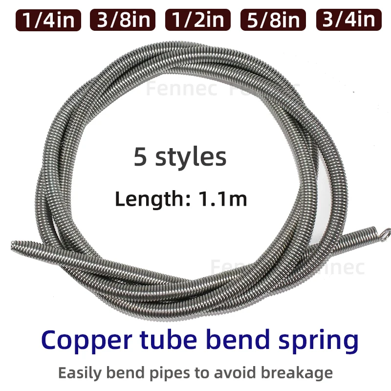 

Internal Copper Pipe Bending Spring for Air Condition Steel Manual Pipeline Spring Tube Bending Tool 2/3/4/5/6 Points 6-19mm