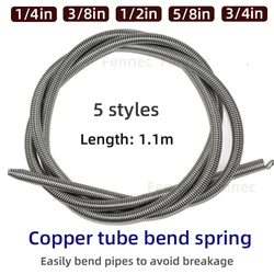 Internal Copper Pipe Bending Spring for Air Condition Steel Manual Pipeline Spring Tube Bending Tool 2/3/4/5/6 Points 6-19mm