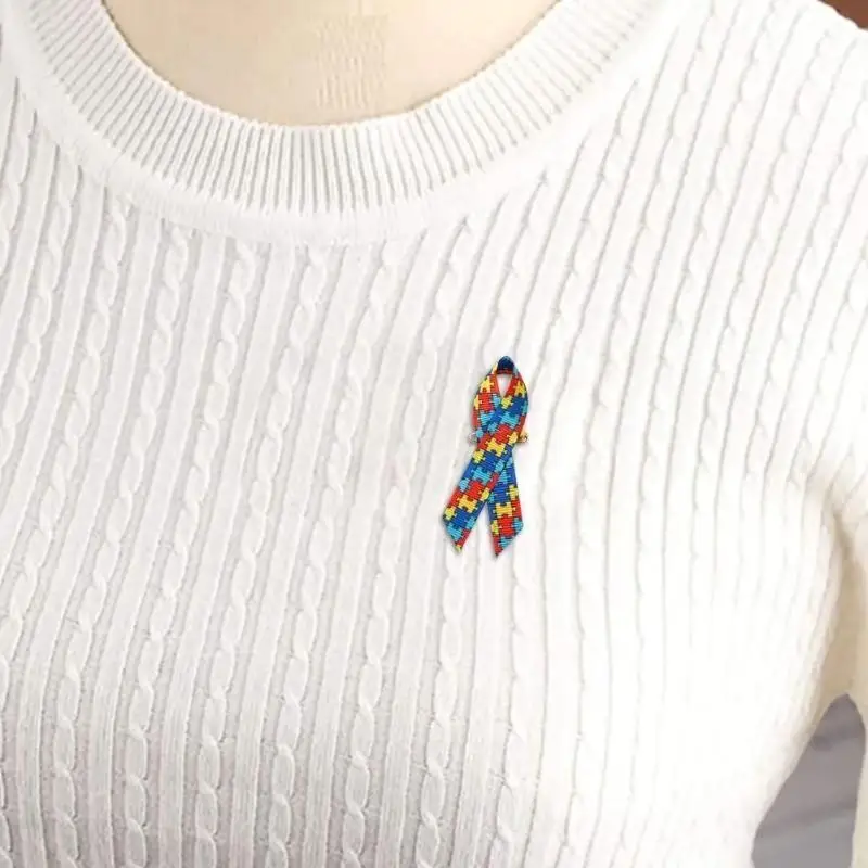  Colorful Butterfly Autisms Awareness Ribbon Pins for Social Cause Event