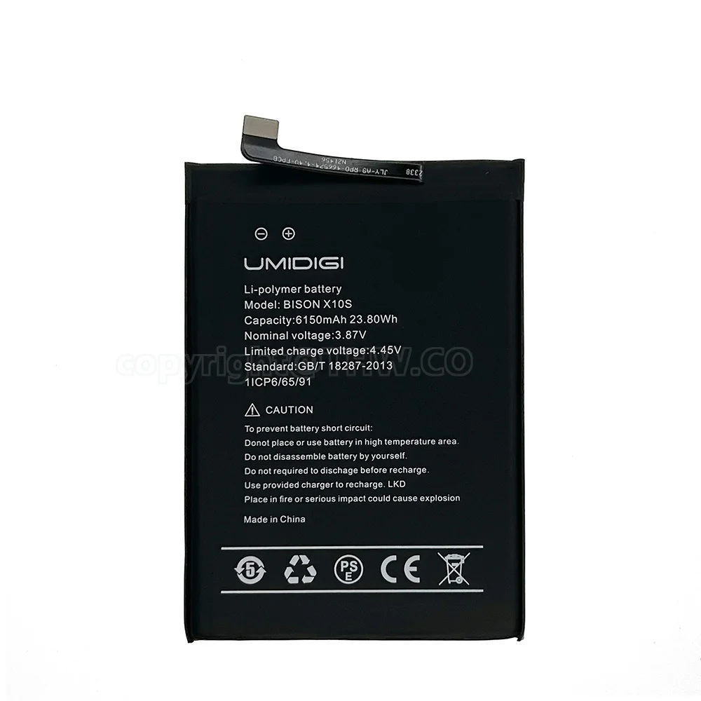 100% Original UMI Battery For Umidigi BISON X10S X10G Bison 2 Bison2 Mobile Phone Battery 6150mAh High Quality Bateria+Free Gift