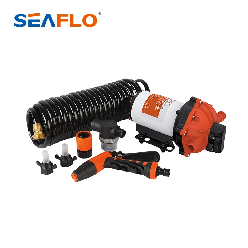

Seaflo High Pressure Washdown Kit Motorhome Accessories 12V Water Pump For Car Washing